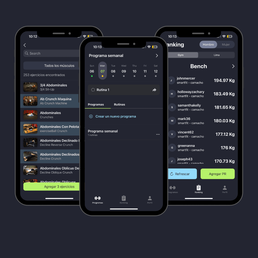 App screenshots
